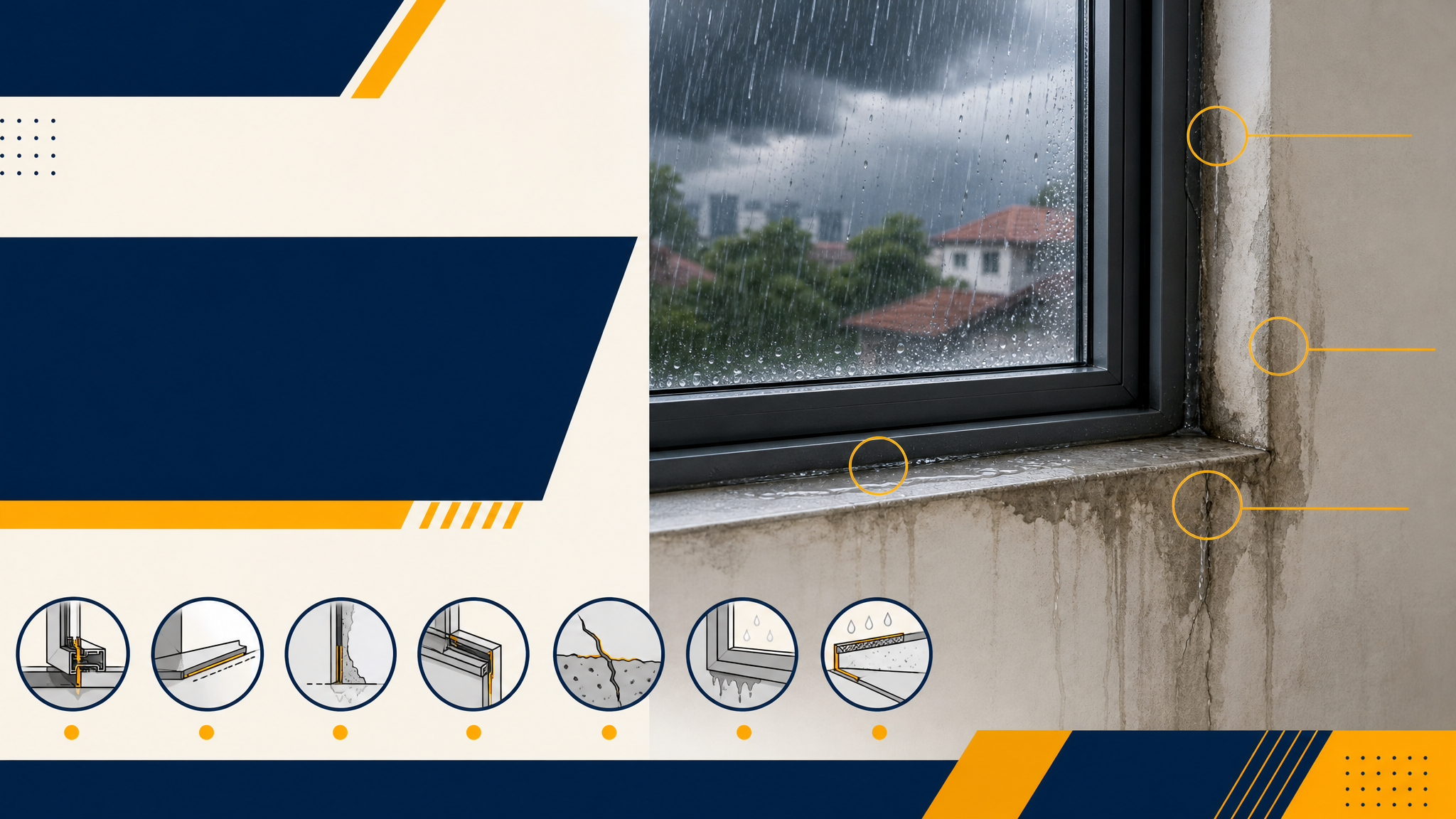 Air Masuk Ikut Tingkap Bila Hujan: 7 Semakan Sebelum Salahkan Waterproofing