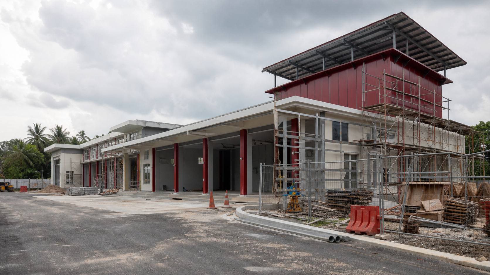 Public-safety infrastructure construction represented through a fire and rescue facility project.