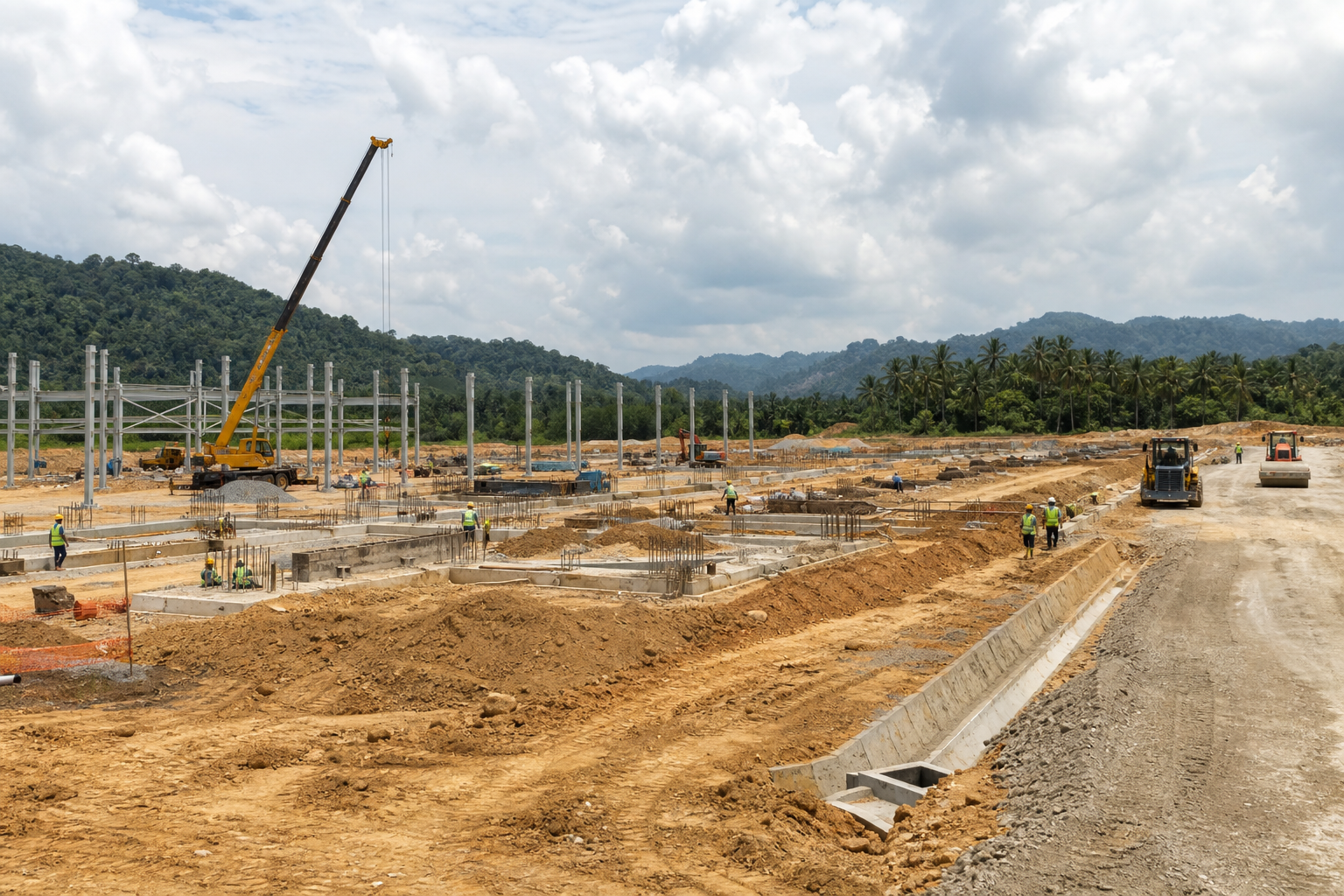 Gambar editorial jana AI berkaitan Tanah industri Serendah RM24.7 juta: pusat pengedaran baharu bermula dengan kebolehgunaan tapak; bukan foto sebenar.