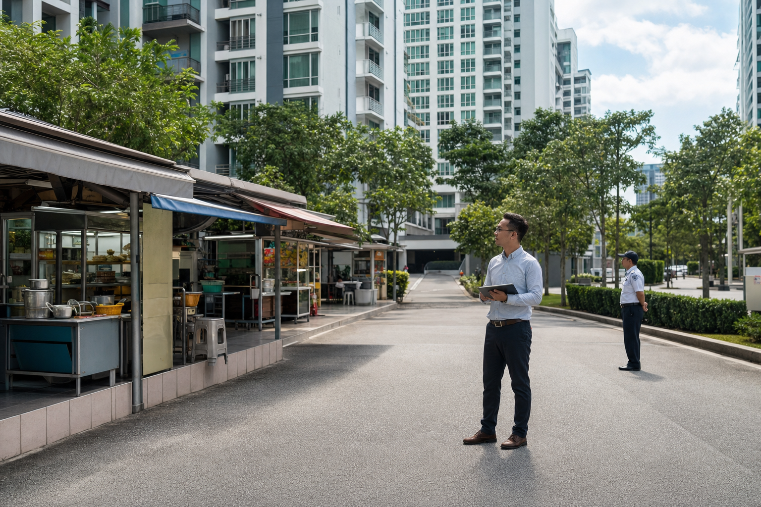 Gambar editorial jana AI yang mewakili Garis panduan penjaja strata MBPJ menjadikan kelulusan komuniti, harta bersama dan akses kecemasan sebahagian skop; bukan foto projek, syarikat, tempat atau peristiwa sebenar.