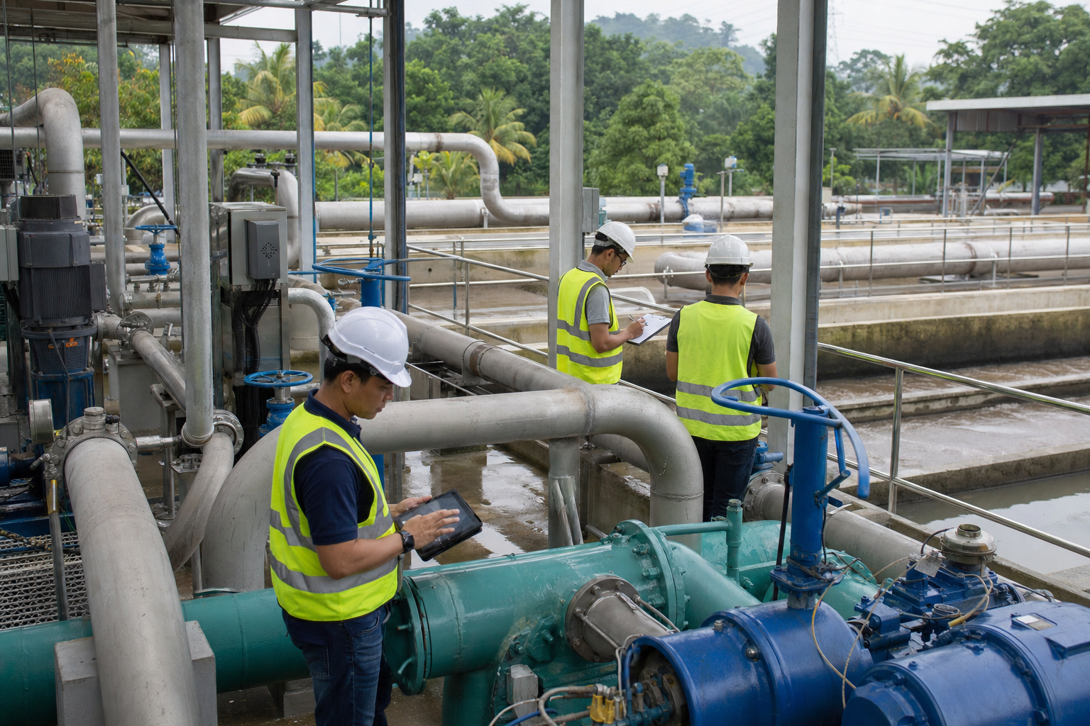 Gambar editorial jana AI yang mewakili Sukuk Biru RM200 juta Air Selangor menghubungkan pembiayaan jangka panjang dengan daya tahan air; bukan foto projek, syarikat, tempat atau peristiwa sebenar.