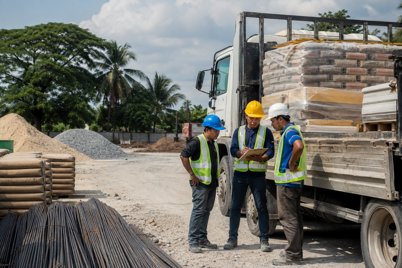 Representative editorial photo for news item: Government expects stable construction material prices and supply as diesel prices moderate