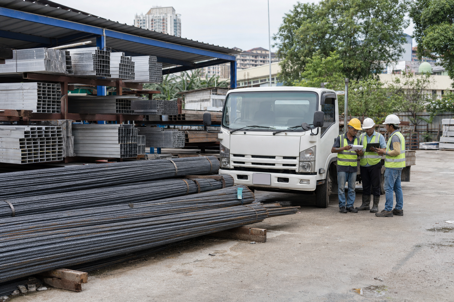 Representative editorial photo for news item: Steel and aluminium prices seen easing further, lifting cost worries off contractors