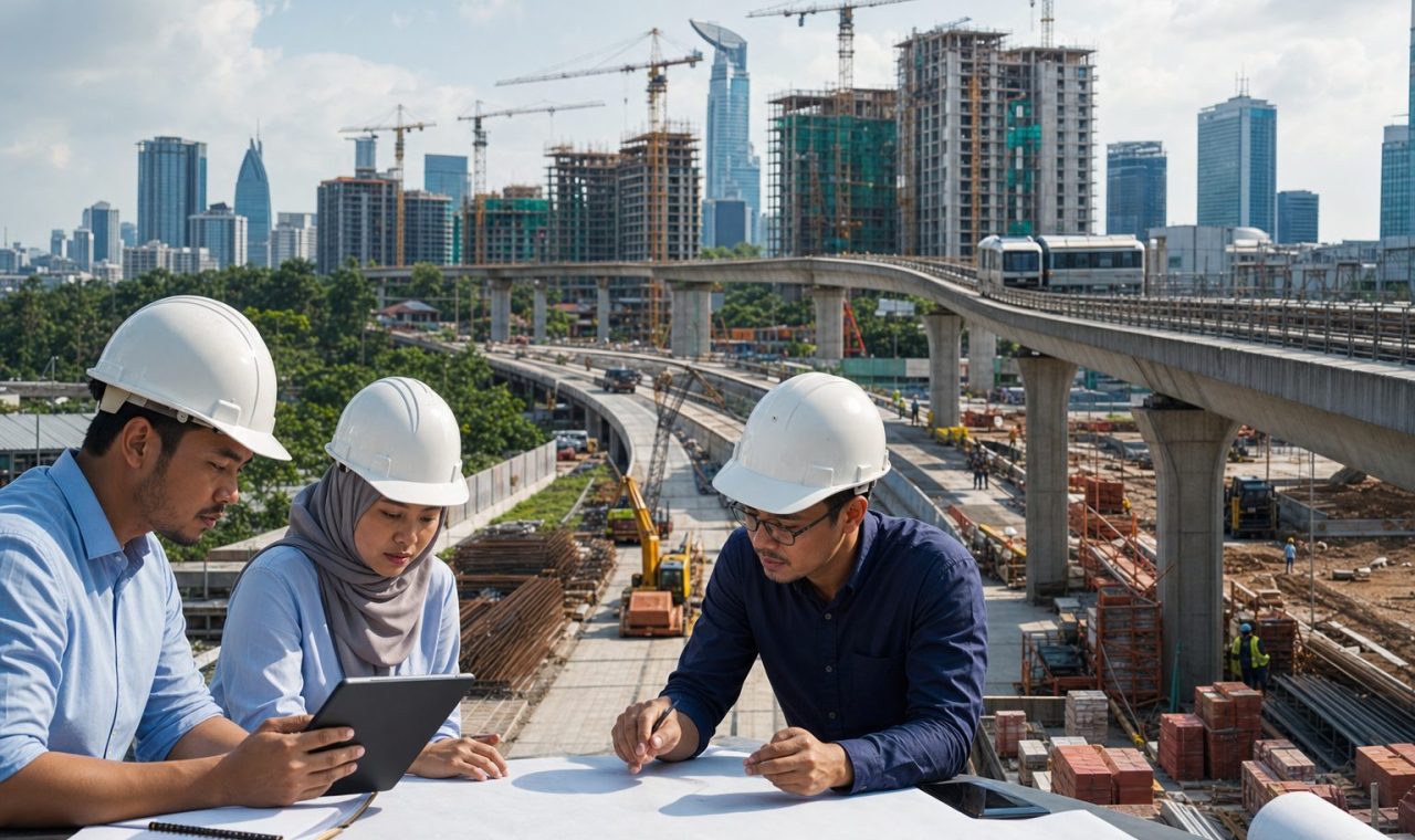 Representative Malaysian construction news editorial photo