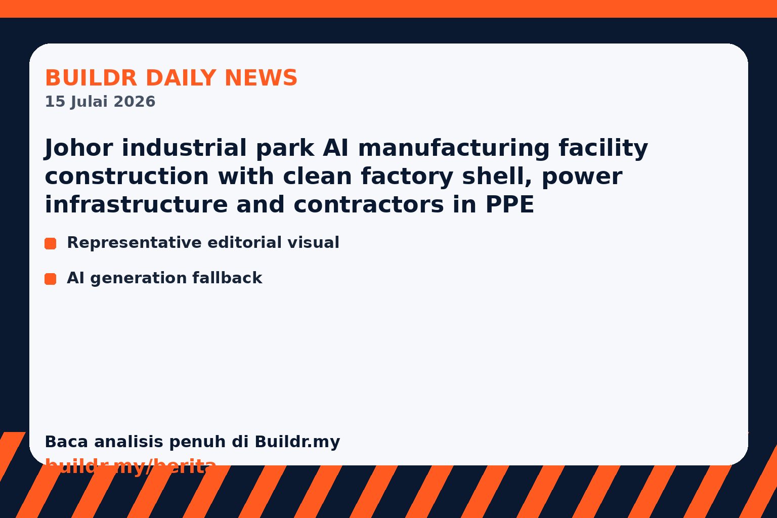 Representative editorial photo for news item: Taiwan's Priver technology expands AI manufacturing footprint in Johor's Senai Airport City