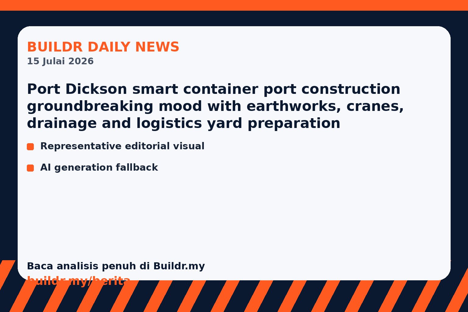 Representative editorial photo for news item: PM officiates groundbreaking of Tanco’s smart AI container port in Port Dickson