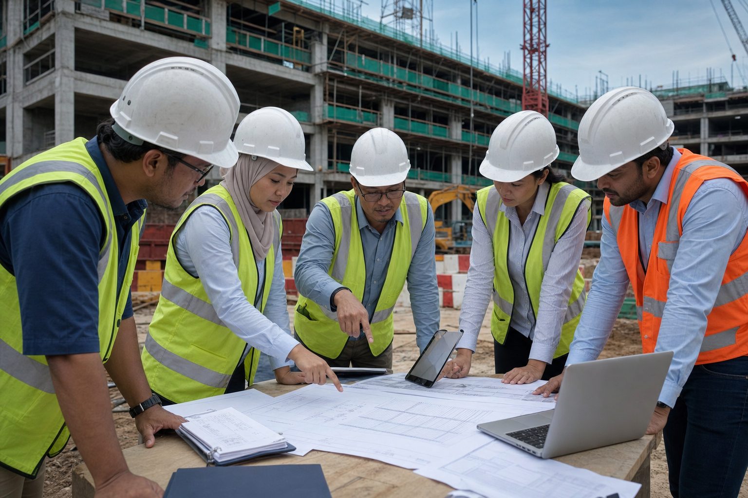 Gambar editorial jana AI berkaitan topik TCS Group cari modal kerja dan mahu masuk pembangunan hartanah; bukan foto projek sebenar.