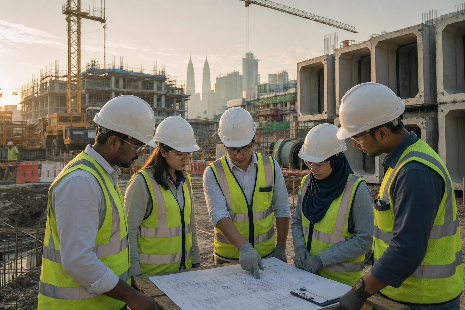 Gambar editorial jana AI yang mewakili the Malaysian construction and property market; bukan foto projek, syarikat, tempat atau peristiwa sebenar.