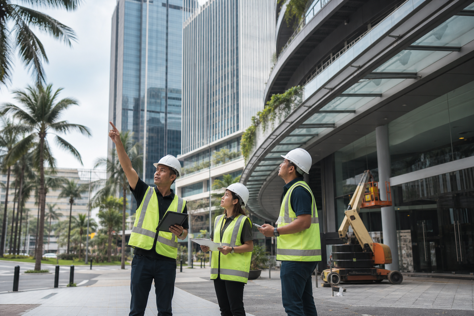 Gambar editorial jana AI yang mewakili Kelulusan REIT IOI Properties mengingatkan pasaran bahawa prestasi aset siap mencipta kerja pembinaan kitaran kedua; bukan foto projek, syarikat, tempat atau peristiwa sebenar.