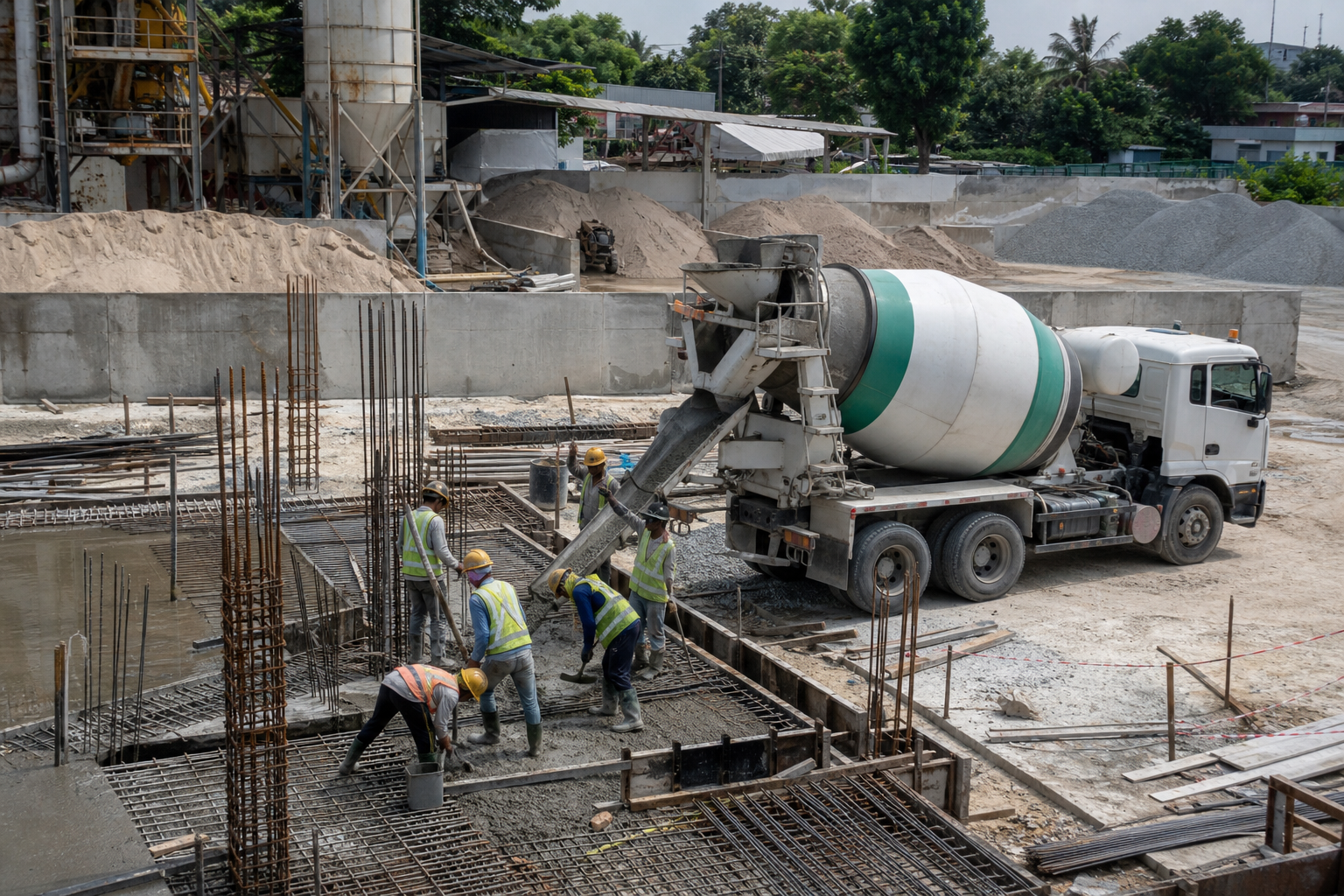 Permintaan konkrit kekal kukuh tetapi kos arang batu memberi amaran harga