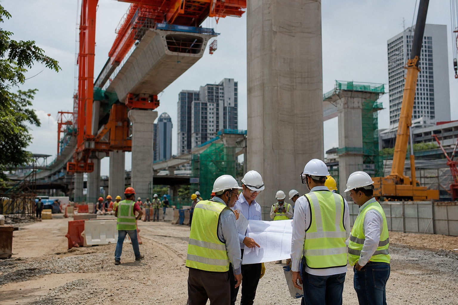Kerja rel dan penyelarasan pakej infrastruktur Malaysia